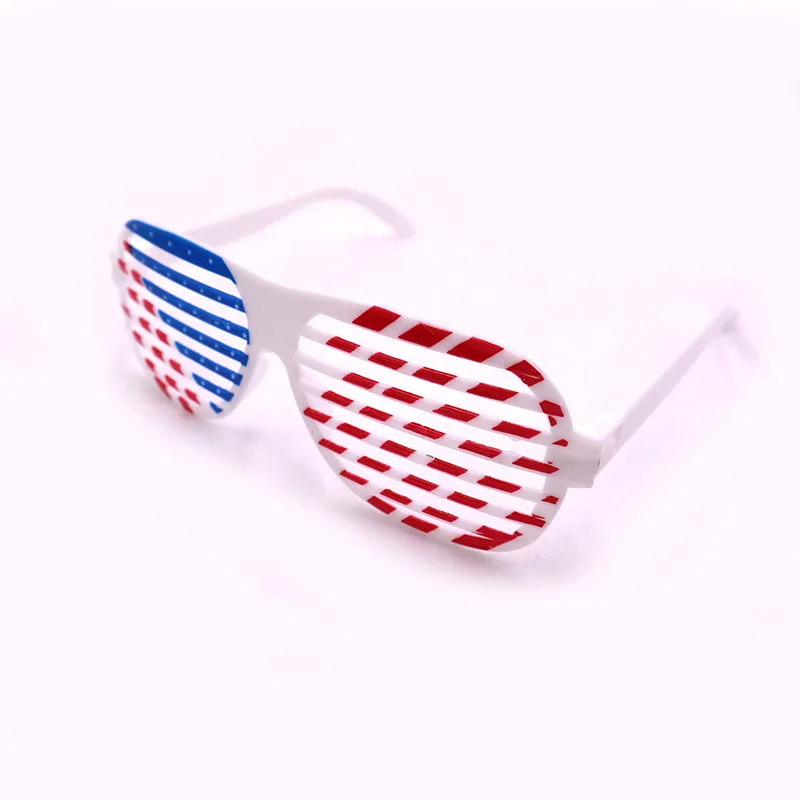 

American Independence Day Louver Glasses US Flag Blinded Glasses Happy 4th Of July USA National Day Party Decor Photo Props