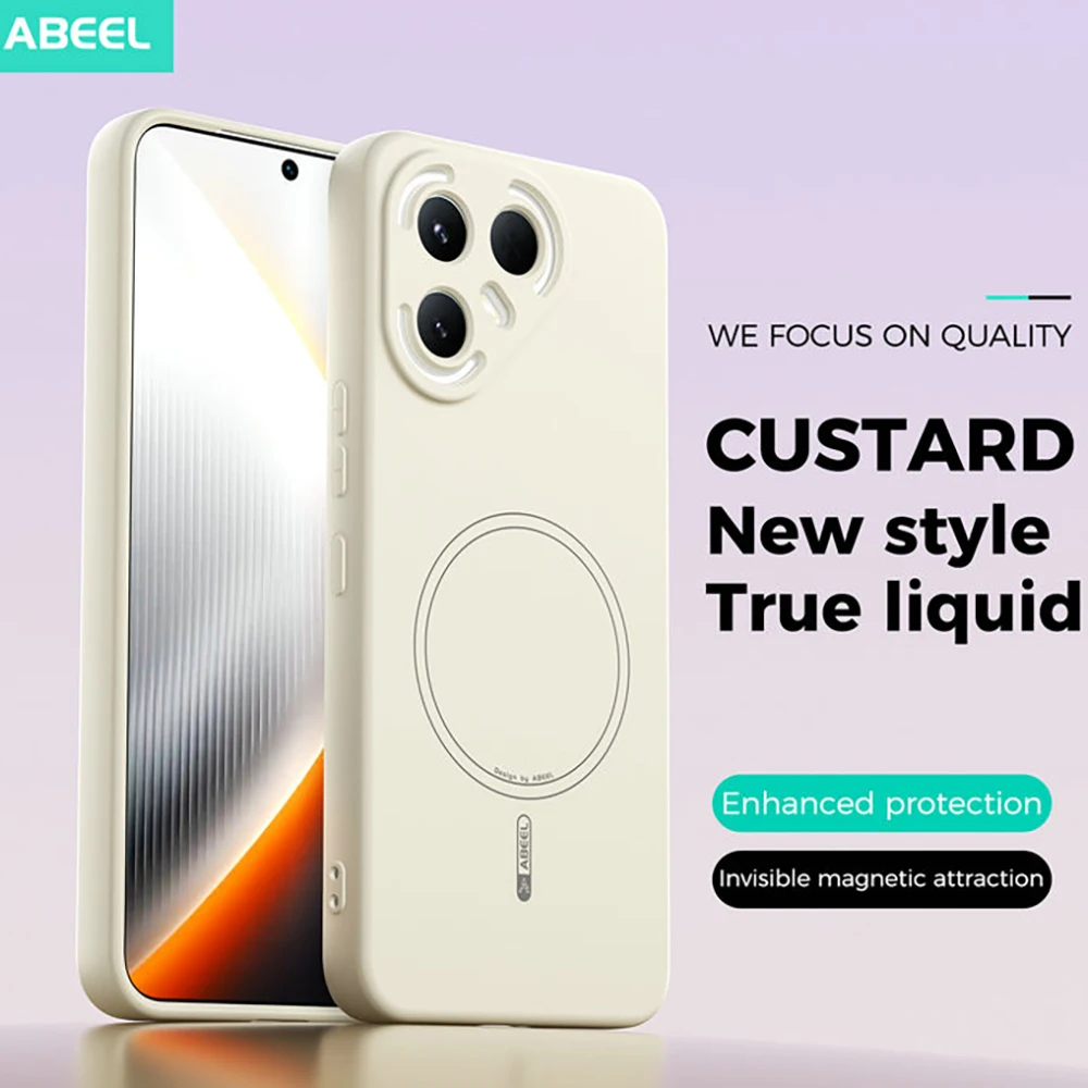 Magnetic Back Case with Camera Protector and Curve Design