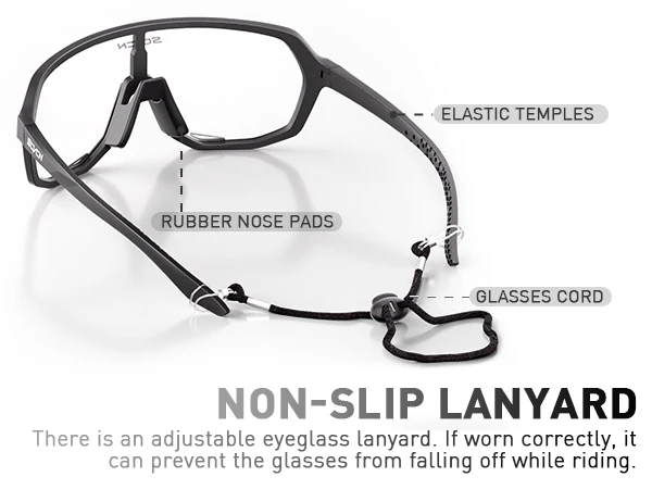 SCVCN Polarisierte Sonnenbrille zum Fahren, Radfahren, Brille, modisch, Fahrrad, Mountainbike, Herren und Damen, UV400, Freizeitbrille – Detail 5