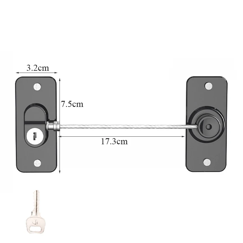 Child Safety Door and Window Lock - Home Security and Protection for Cabinets, Refrigerators, and Drawers