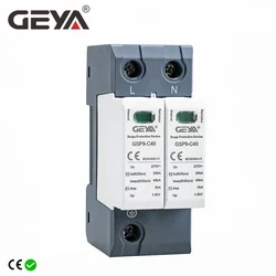 Enhanced Surge Protector, 2-Pole, 20KA-40KA, AC Protection for Home, Din Rail Mountable