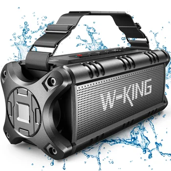 W-KING Bluetooth Speaker, 90W Peak 50W RMS IPX6 Waterproof Loud Speakers Bluetooth Wireless, Large Outdoor Portable Speaker 1