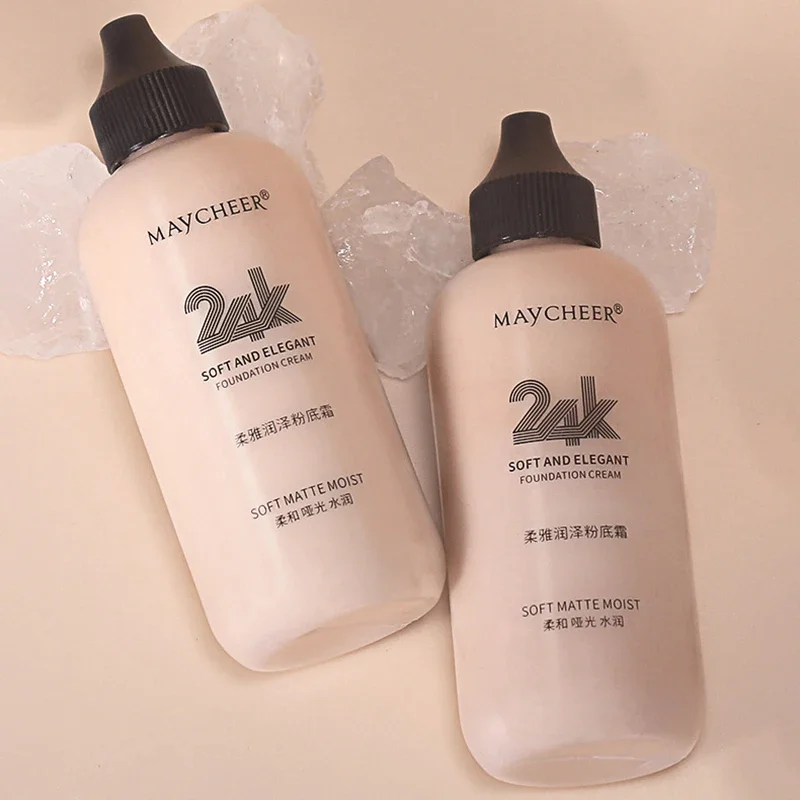 Liquid Foundation 120ml Face Sun Block Waterproof Make Up Mineral Full Cover Base Concealer Makeup Cosmetics