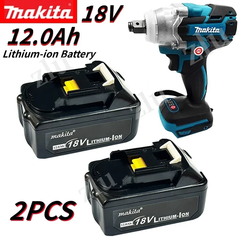 

100% Genuine Makita 12.0Ah for Makita 18V Battery BL1840 BL1830B BL1850B BL1850 BL1860 BL1815 Replacement Lithium Battery