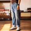 Red Tornado 13oz Denim Jeans 55501-0003 Vintage Wash Men's Designer Pants Light Blue 1