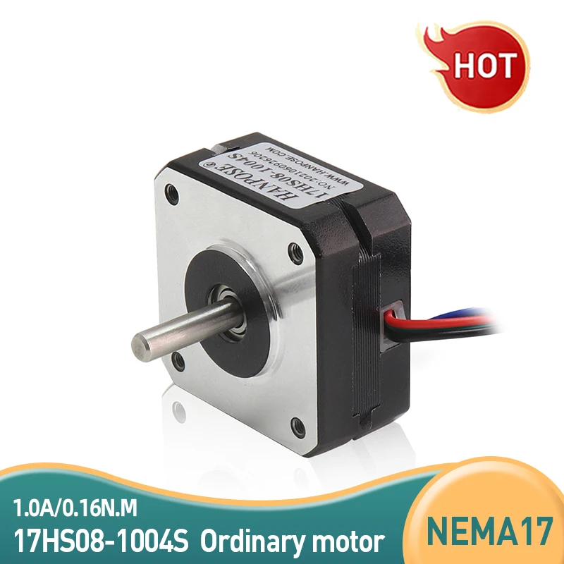 Nema 17 Stepper Motor 17HS08-1004S 20mm 1A 16Ncm(22oz.in) 4-lead For DIY 3D Printer CNC For Stepper Motor