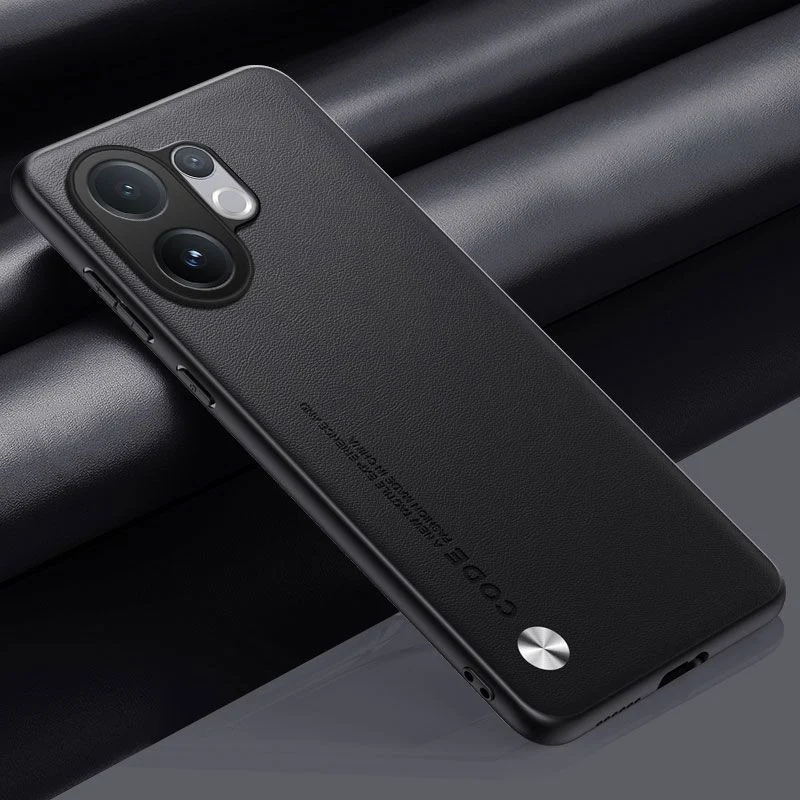 Elegant PU Leather Phone Case with Silicone Protection and Matte Finish