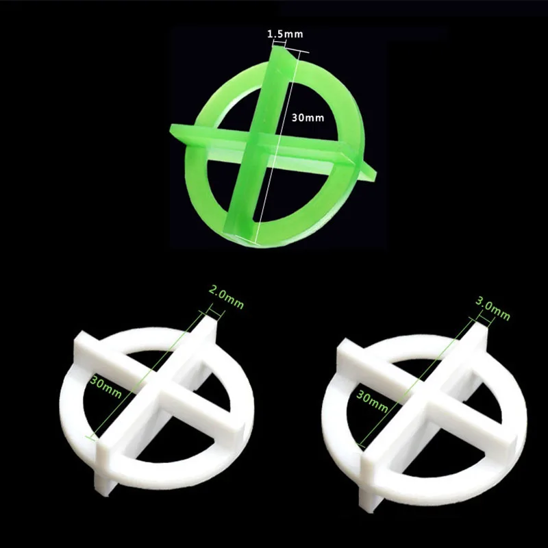Tile spacers tile leveling clips tile leveling tools 100pcs Construction Tools Tile Spacers Cross Tile Leveling System Recyclable Wedge Locator For Floor Gap Leveling System
