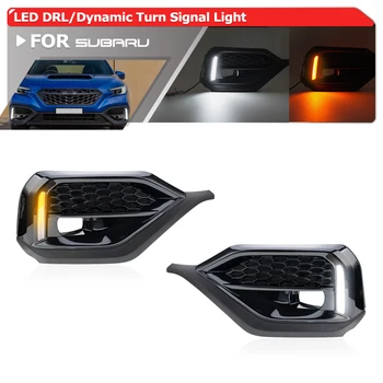 LED Daytime Running Light Kit for Subaru WRX STI 2022-2024 with Flowing Turn Signals