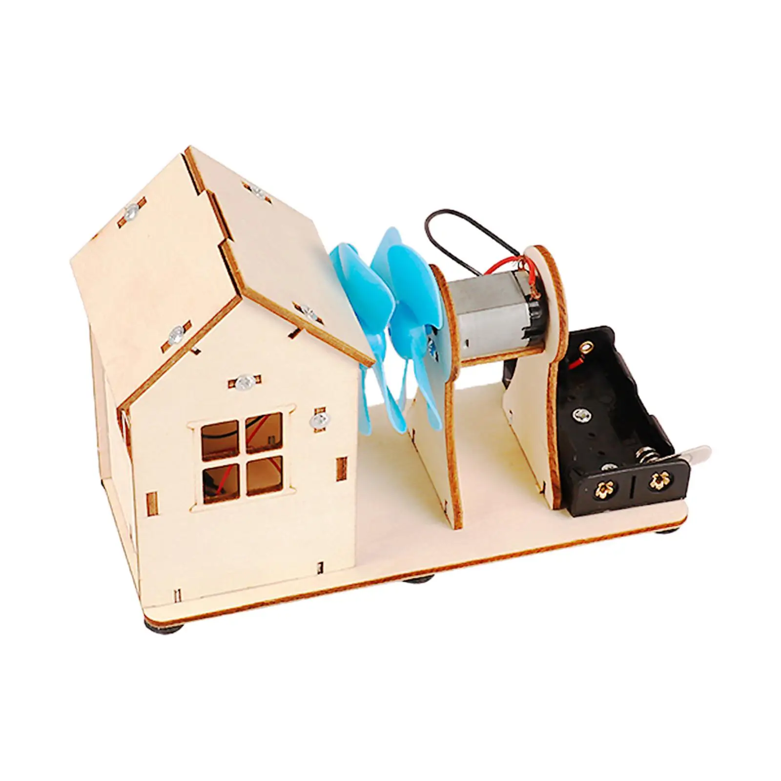 

DIY Wind Turbines Toy Physics Experiment Project Early Educational Learning Toy DIY Electronic Toys Wind Turbine for Children