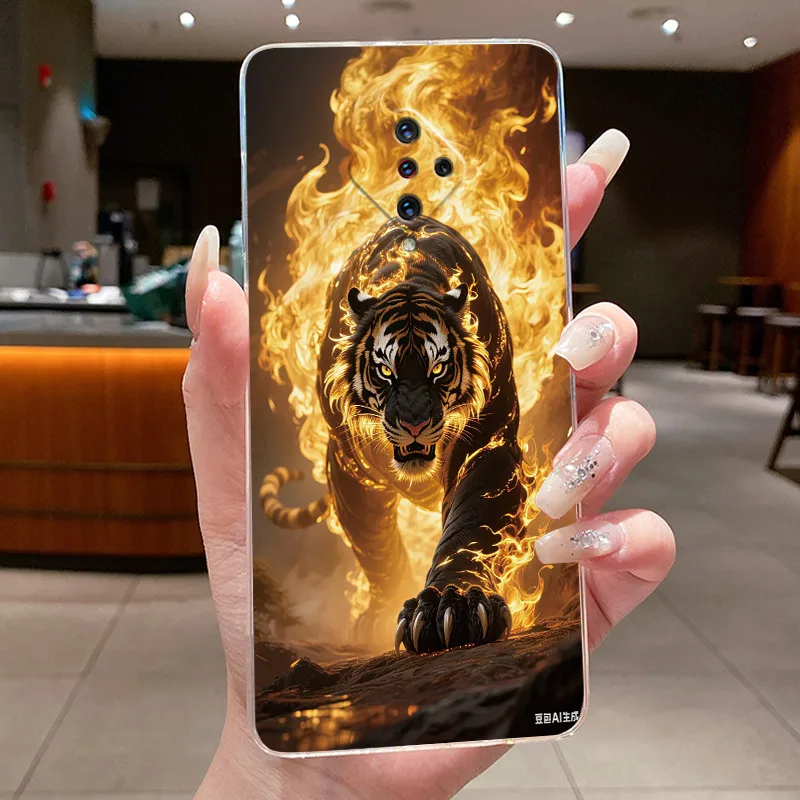 Luxury Cute Dragon Transparent Soft TPU Back Cover Phone Case