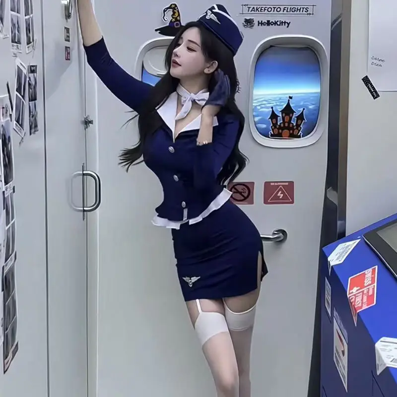 Sexy Office Lady Par orm Costume loween Air Steward OL Secretary Teacher Outfit Night Club Fem Model Clothes