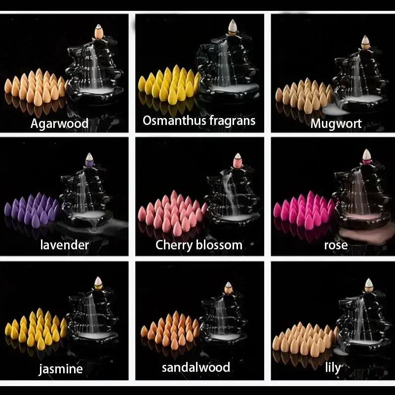 GBBMA Mixed Reflux Incense - 6 Unique Aromas for Relaxation & Meditation, Natural Ingredients