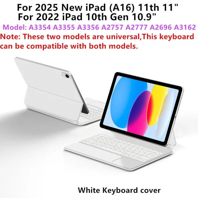 Magic Keyboard for iPad A16 11th 2025 Smart Case for iPad 11th