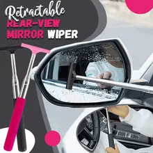

Retractable Rear View Mirror Wiper Automotive Side View Mirror Wipers Extendable Snow Brush and Ice Scraper
