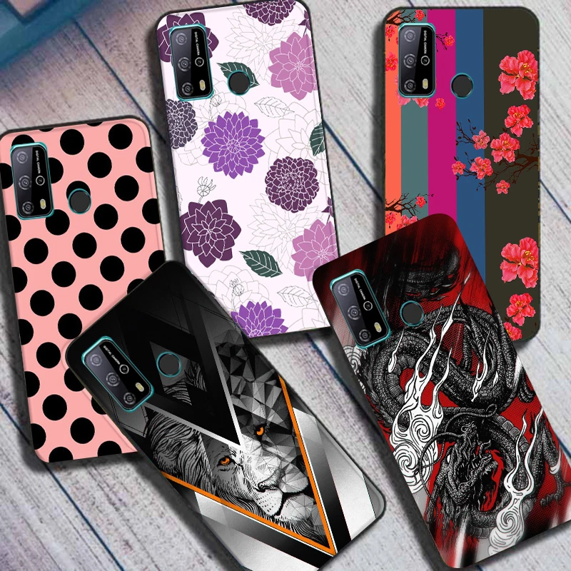 HHUAN per Oukitel C22 (5.86 pollici) Custodia protettiva, Trasparente Morbida Silicone TPU Bumper Cover Anti Graffio Protettivo Shell Case per Oukitel C22 - WM86