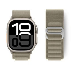 Premium Alpine Loop Watch Strap Bracelet - Sleek and Durable Design for 40 41 42(S10 S11) mm (NEW Olive)