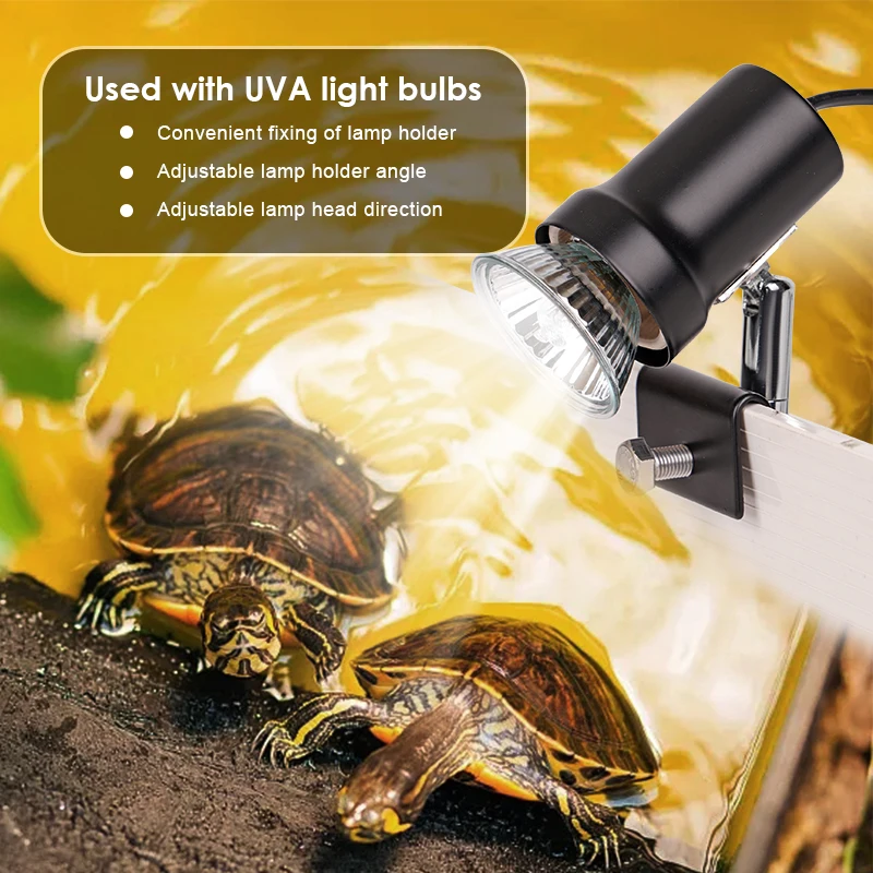 E27 Pet Heating Lamp Holder UVB/UVA Aquarium Lighting Infrared Ceramic Heat Emitter Light Bulb Holder For Reptile Pet Brooder