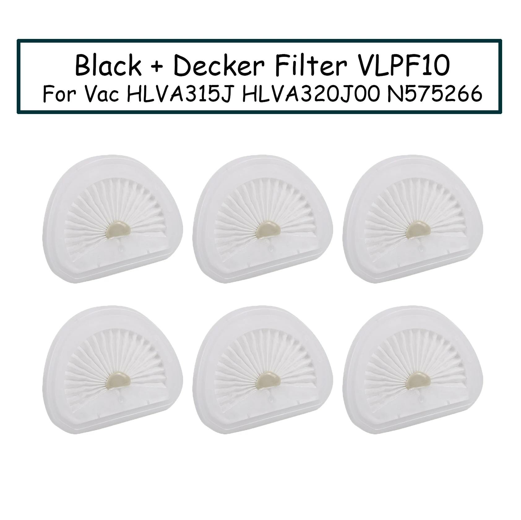 Black and Decker Filter Replacement VLPF10 For Hand Vacuum HLVA315J