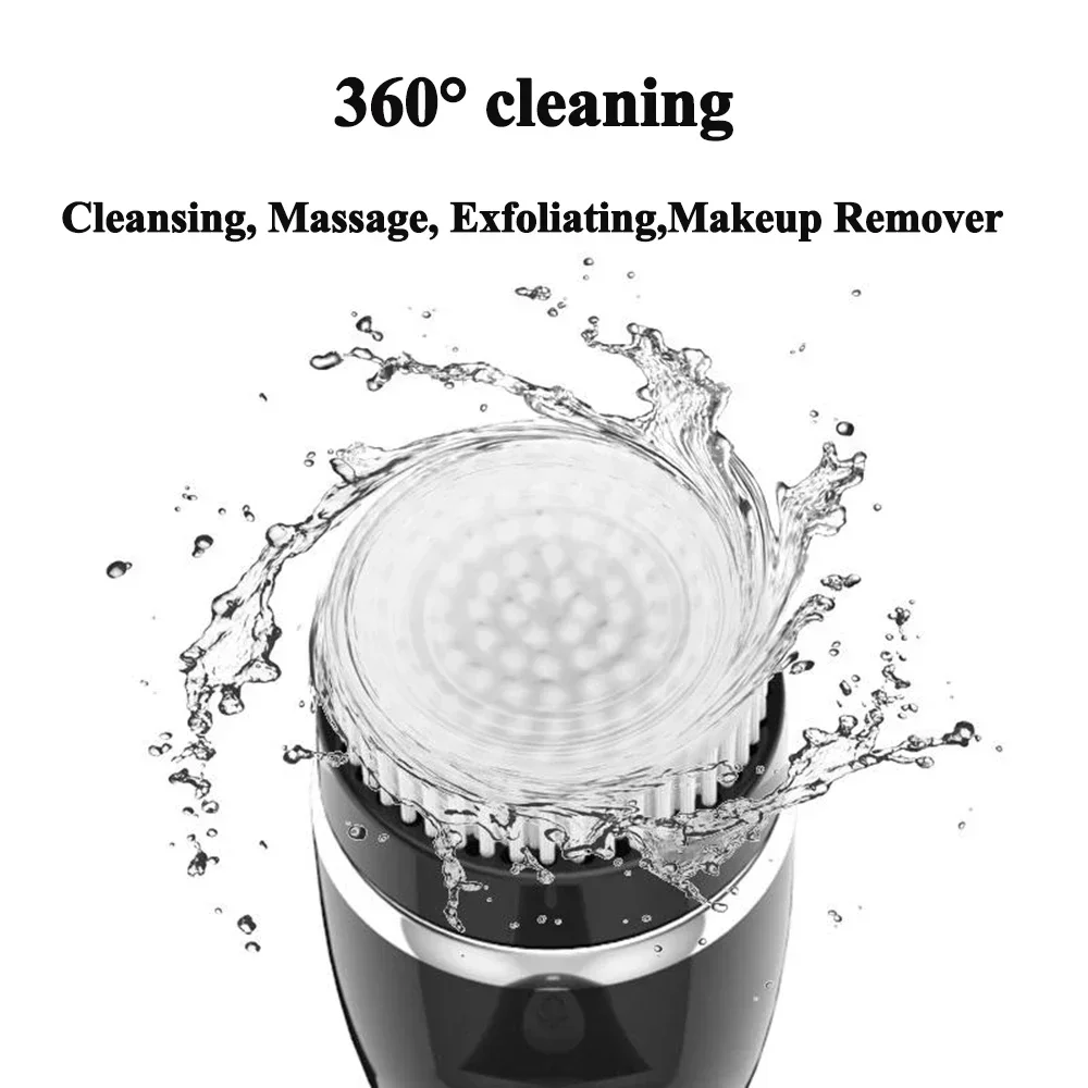 Four in One Electric Facial Cleanser for Makeup Removal Massage Oil Removal and Exfoliation Cavitation Machine Beauty Tools 4