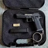 1:3 Shell Ejection G34 TTI PIT VIPER Alloy Empire G17 Assembly Toy Gun Model Keychain Weapon Mini Pistol Christmas Gift 6