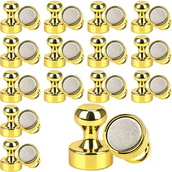 Ultra-Strong Neodymium Refrigerator & Whiteboard Magnets - Durable and Powerful - 12pcs (Gold)