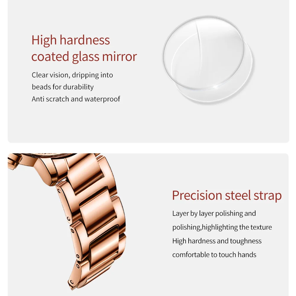 OLEVS 9976 Quartz Watch Women Top Brand Luxury Elegant Multifunction  Design Stainless Steel Luminous Waterproof Wristwatch Gift