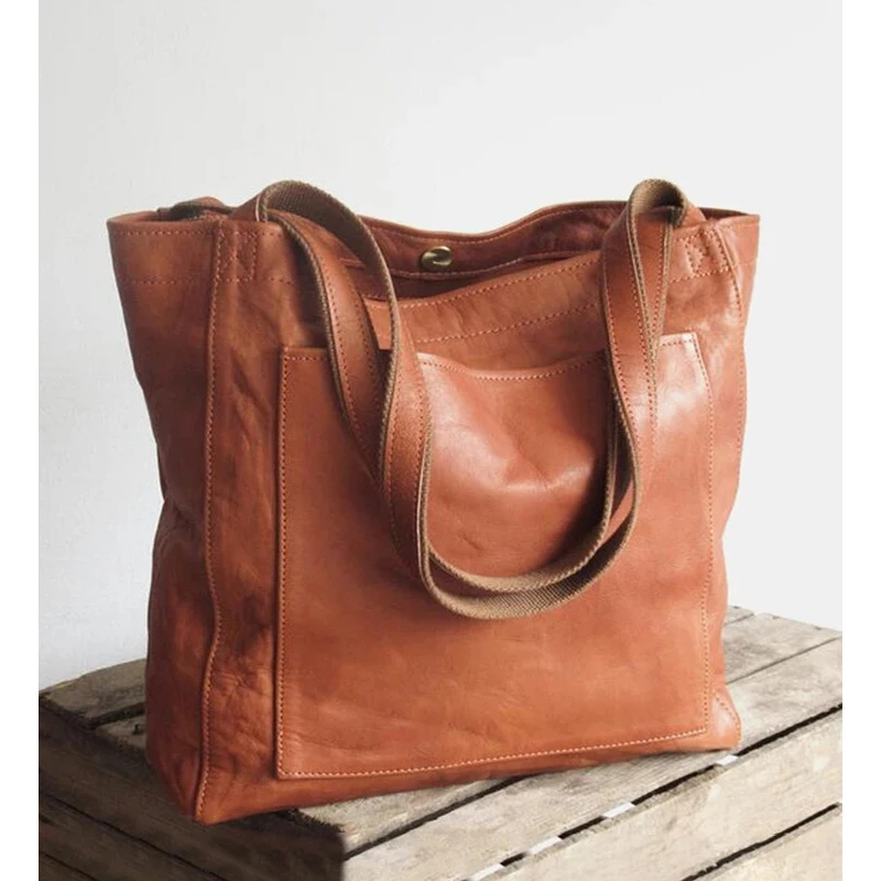 

Large Vintage Tote Hobo Bags Purse and Handbags for Women Soft PU Leather Solid Color Shoulder Bag Ladies Tote Handles Handbags