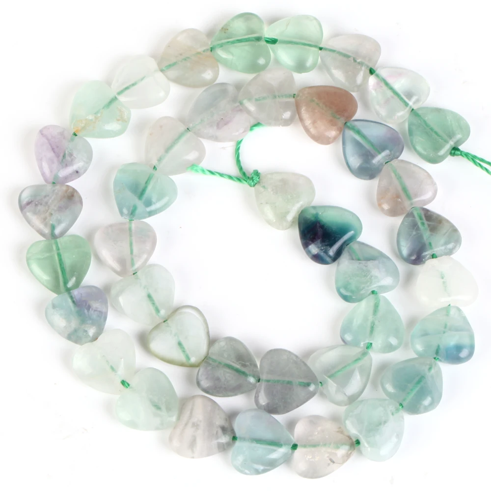 Naturstein grün Fluorit unregelmäßig facettiert runde lose Abstands perlen für Schmuck DIY Armband Halskette Herstellung Zubehör 15" – Detail 10