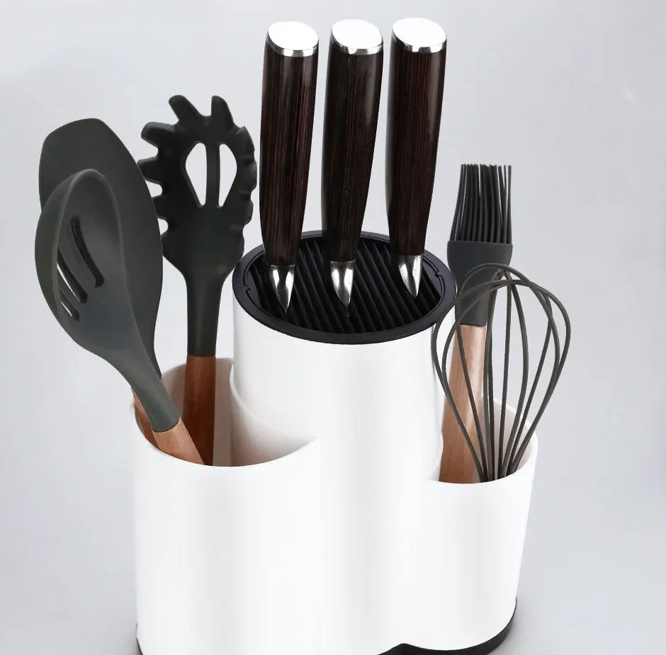 New Storage Rack Knife Holder Multi-Functional Household Tableware Storage Rack Kitchen Storage Tools 4