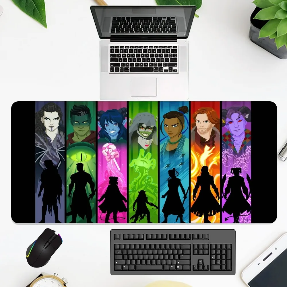 L-Legend Vox Machina Mouse Pad office Large Small Computer pc Keyboard Rubber Game Anti-Slip Mice Mat big 3