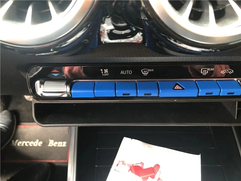 Klimaanlagen-Auslassknopf-Abdeckung Aufkleber für Mercedes Benz A B CLA GLB GLA Klasse W177 W247 C118 W118 X247 H247 – Detail 8