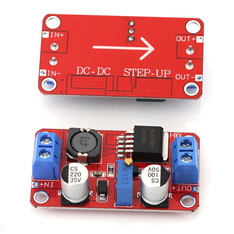 DC-DC Step Up Power Module 5A DC-DC Step Up Power Module Boost Volt Converter 3.3V-35V To 5V 6V 9V 12V 24V XL6019 Adjustable Output Regulator 1-10Pcs