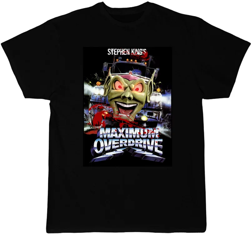 Maximum Overdrive T Shirt Bloody Logo 80's Stephen King Classic New