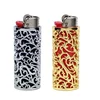 Metal Lighter Sleeve Cover Holder for BIC J6 Unique Gift for Smokers with Retro Hollow Out Design 1