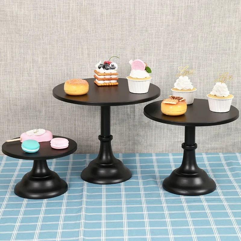 Wrought Iron Cake Stand Home Party Dessert Display Stand Wedding Decoration Birthday Cake Tray Afternoon Tea Fruit Dessert Tray