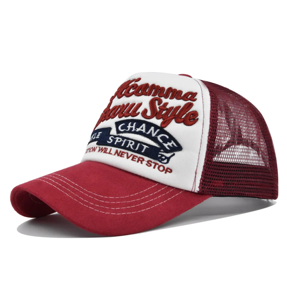 2024 New Fashion Meshed Baseball Cap For Women Men Unisex Letter Embroidery Hip Hop Snapback Caps Adjustable Outdoor Hat 3