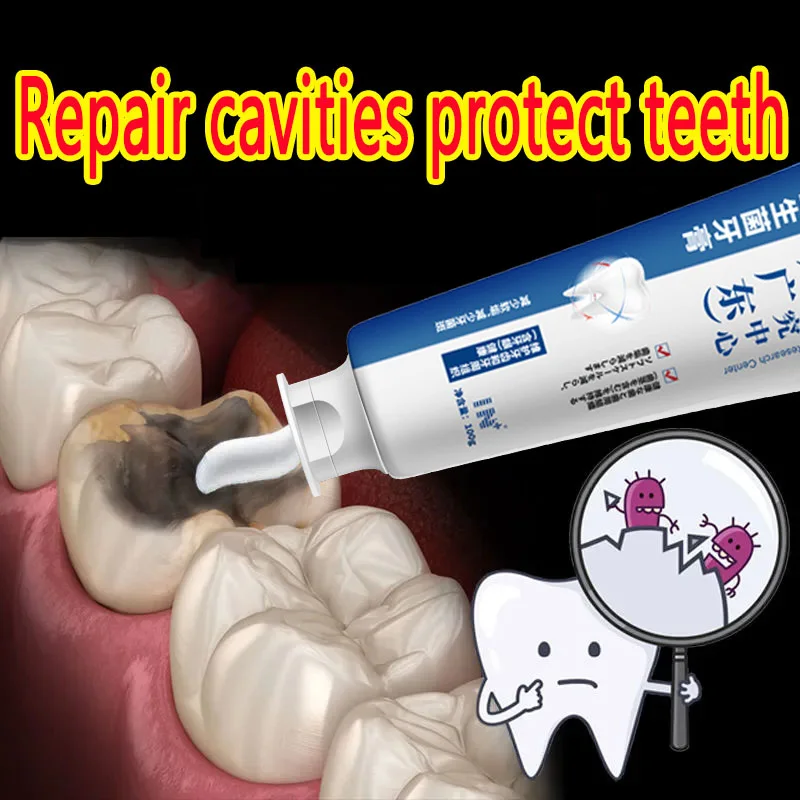 

Quick Repair of Cavities Whitening Toothpaste Removal of Plaque Stains Decay Yellowing Fresh Breath Teeth Cleansing Teeth Care
