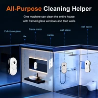 PuRuiKai Window Cleaning Robot, 5600Pa Suction,Two-way Automatic Spray 50ml Tank, Multiple Safety Systems,With Brushless motors 6