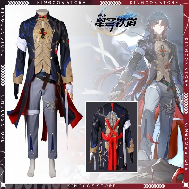 

Honkai Star Rail Ren Cosplay Costume Uniform for Adult Men Coat Pants Anime Outfits Halloween Carnival Party Disguise Suit