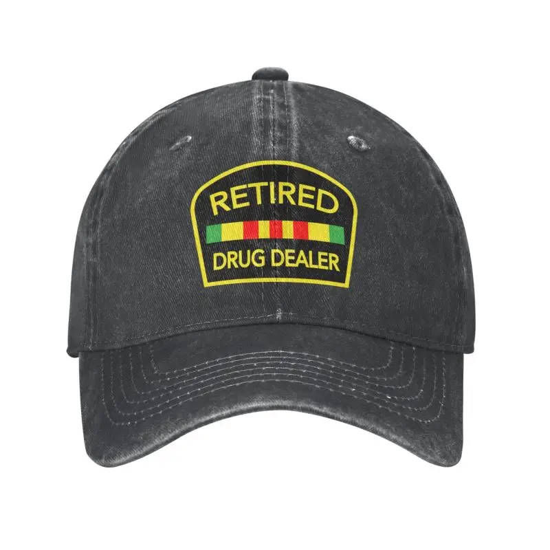 Personalized Cotton Retired Drug Dealer Baseball Cap for Men Women Breathable Humor Joke Quote Dad Hat Sports