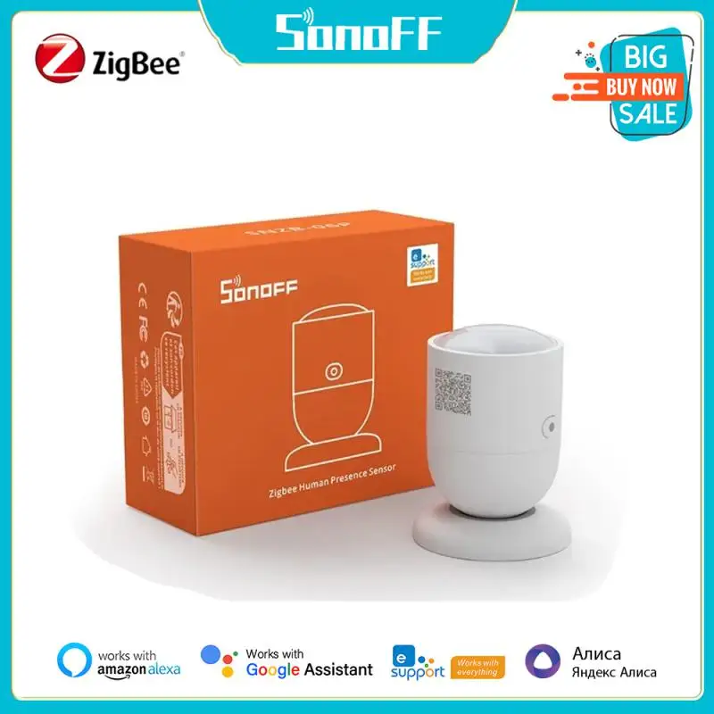 

Датчик присутствия человека SONOFF Zigbee, детектор присутствия, умный дом, автоматизация для Google Alexa Alice