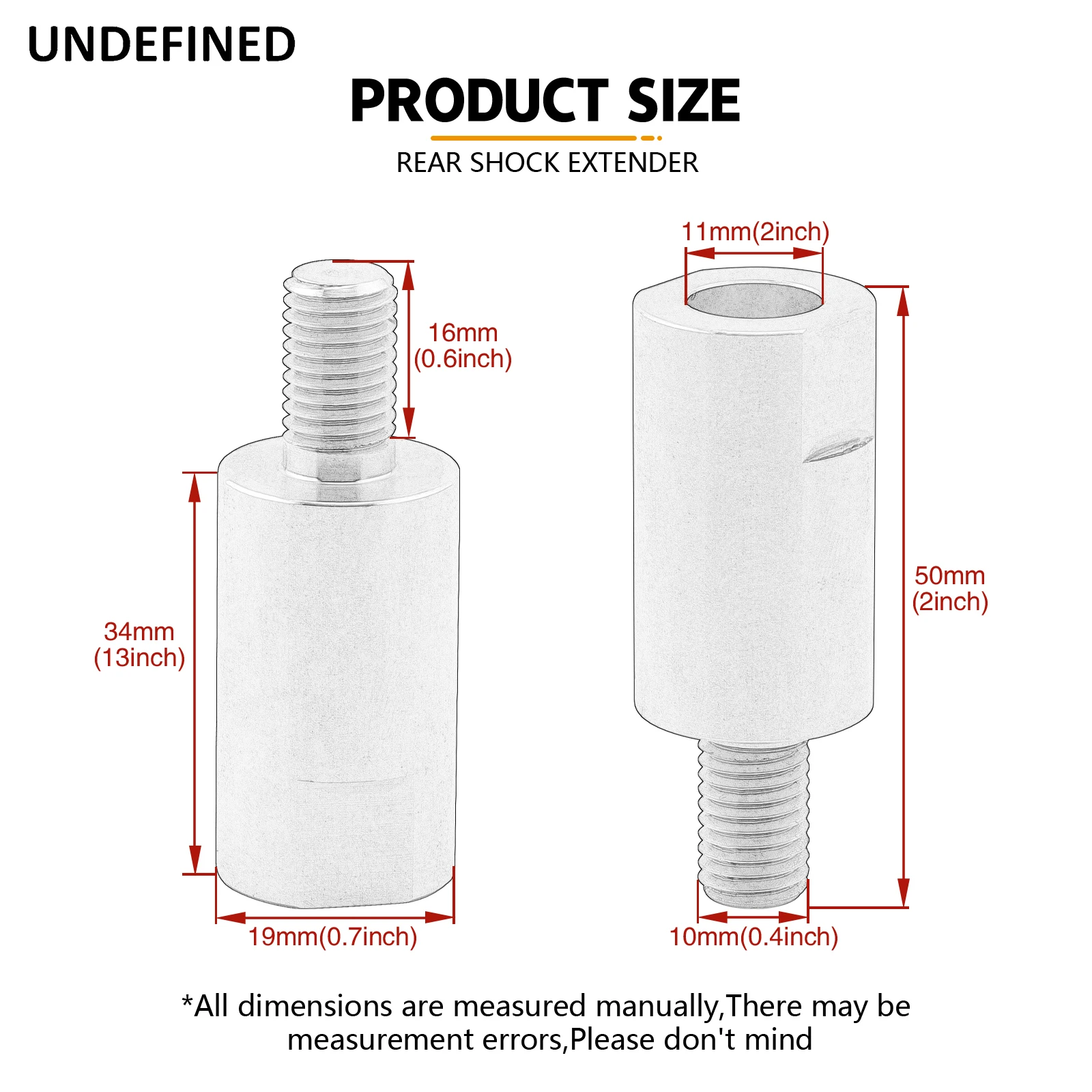 For PW80 TTR90 Rear Shock Ab-sorber Iron Portable Extension Screws