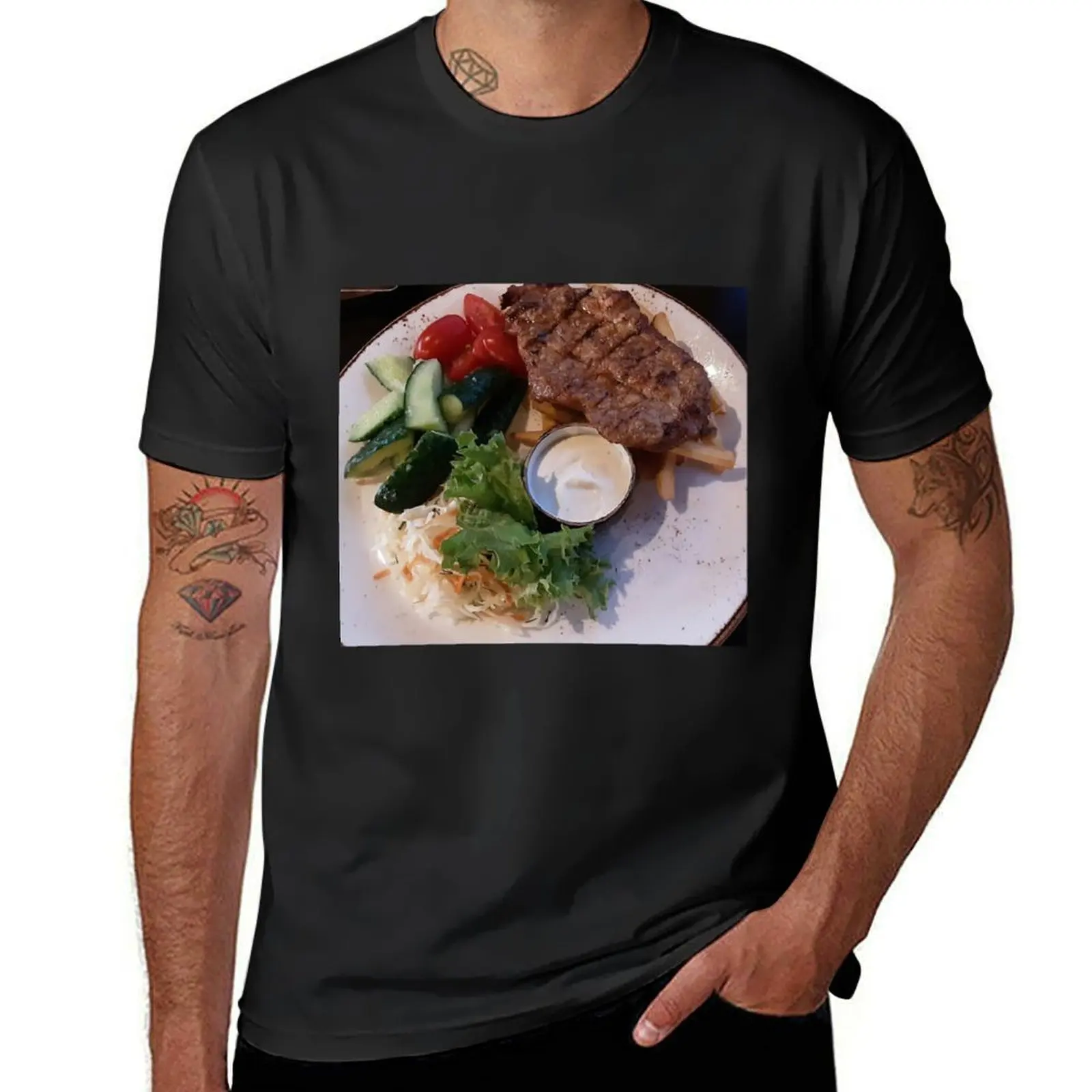 

Steak, meat, eat T-Shirt plus sizes customs sports fans mens graphic t-shirts