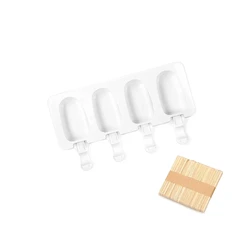 Silicone Ice Cream and Popsicle Mold (1pcs with Sticks)