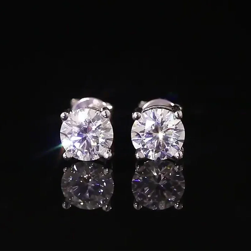 Moissanite Stud Earrings Product Display