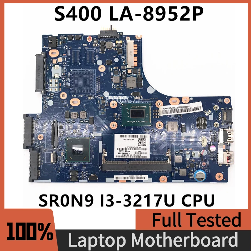 

Free Shipping Mainboard For Lenovo S400 Laptop Motherboard VIUS3/VIUS4 LA-8952P With SR0N9 I3-3217U CPU 100% Full Working Well