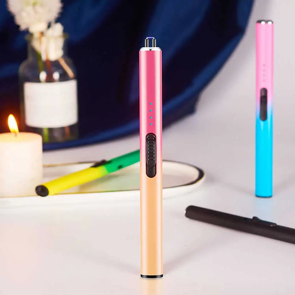 Electric Arc Igniter Electric Candle Lighter Rechargeable Flameless Plasmas Lighter Portable Windproof Ignition Tool