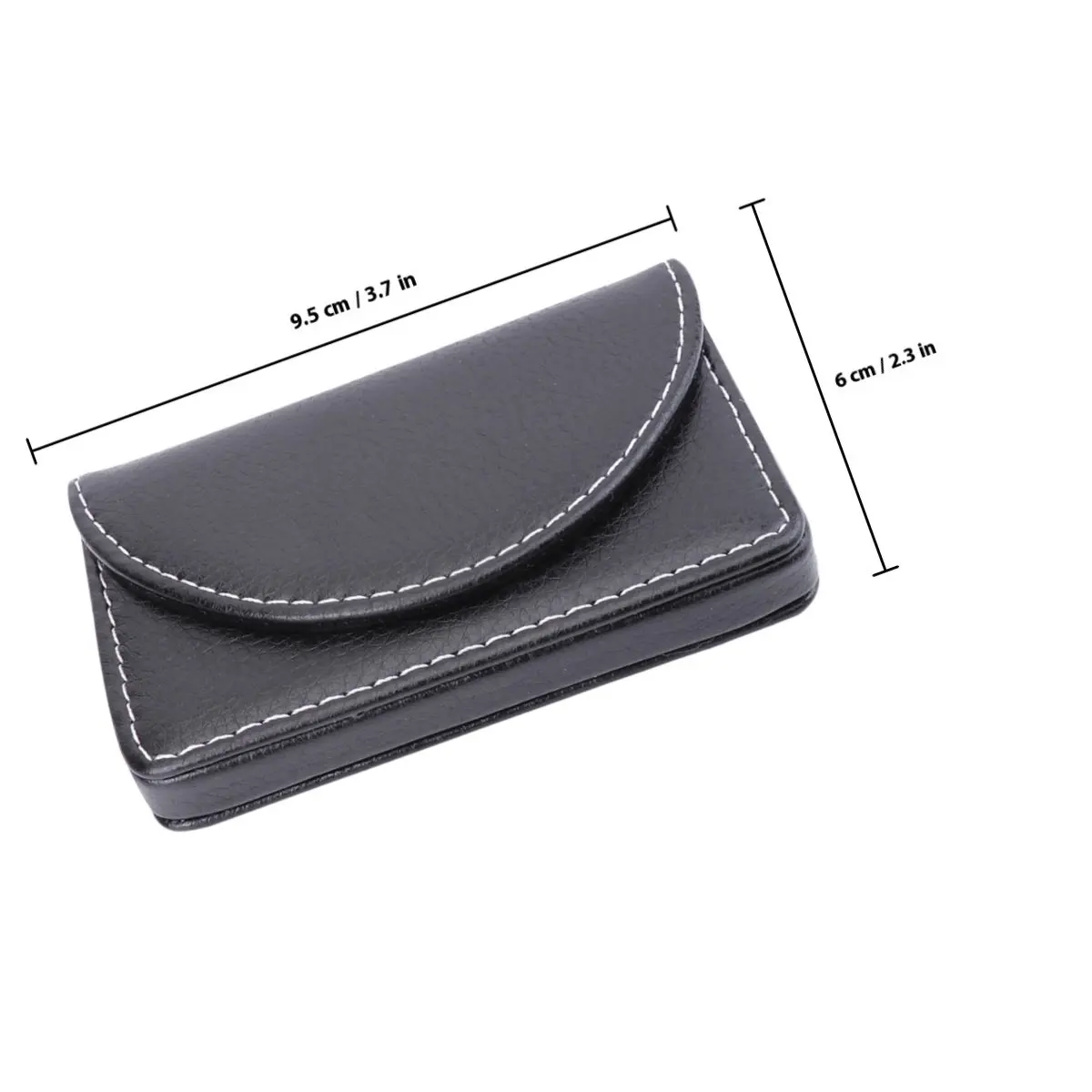 1Pcs PU 명함 홀더 신용 ID 이름 카드용 휴대용 간단한 비즈니스 케이스 블랙 주최자 이름 홀더