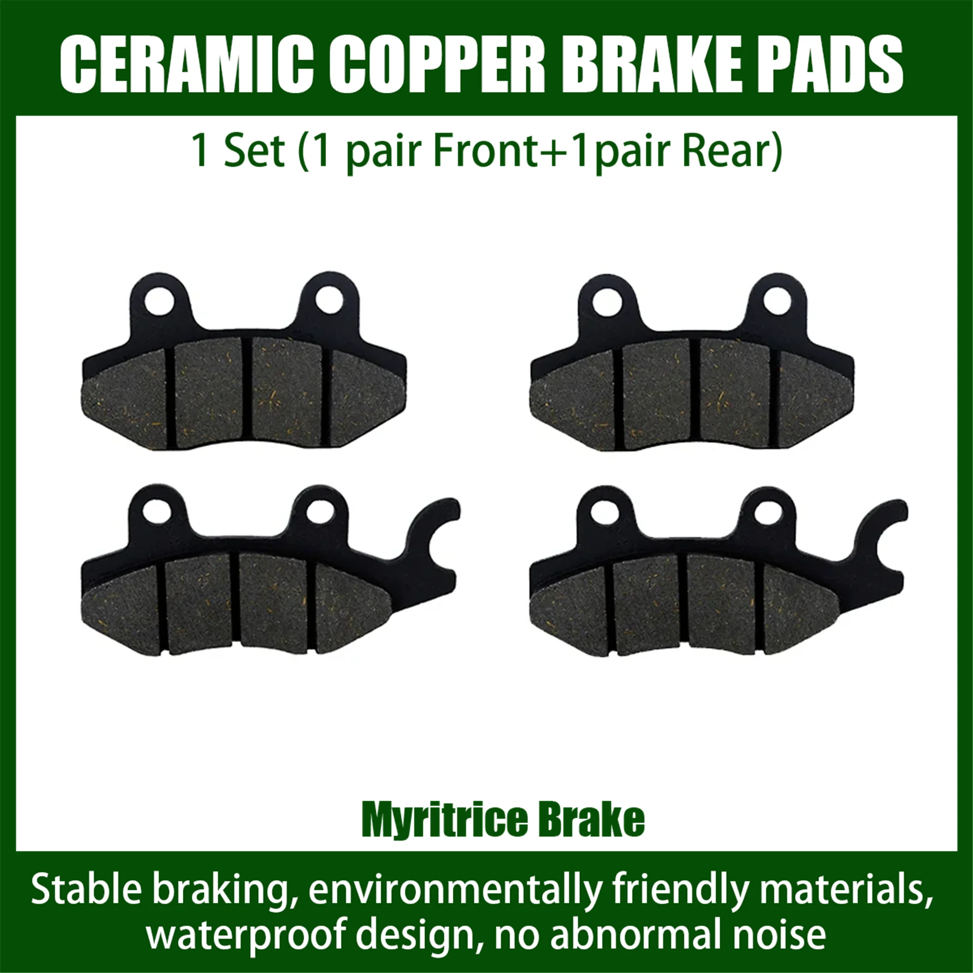 Myritrice Misura Per Kawasaki Ninja 125 Z125 Z250 Sl Ninja 250 Sl Ex 250 Ninja Ex 300 Z300 Ninja 400 Z400 Pastiglia Freno Anteriore Posteriore